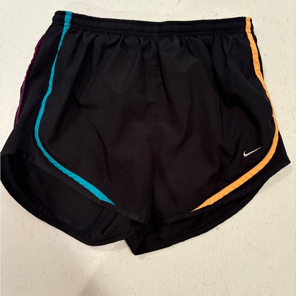 Nike Dri-FIT Tempo Running Shorts Black Multicolor Size M - Picture 1 of 3